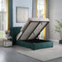 Amelia Plus 4FT6 Storage Bed - Green Velvet Fabric